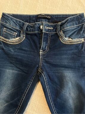 Imperial Star Indigo Wash Kids Jeans with Contrast Stitching